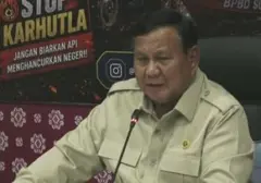 Prabowo Subianto Tinjau Langsung Penanganan Karhutla di Palembang