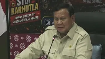 Prabowo Subianto Tinjau Langsung Penanganan Karhutla di Palembang