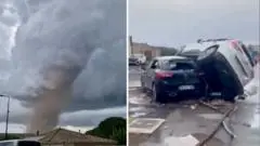 Tornado Luluh Lantakkan Desa di Prancis Selatan, Puluhan Luka-luka