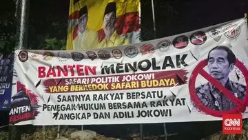 Spanduk Penolakan Kunjungan Jokowi di Tangerang, PSI Banten Ungkap Belum Ada Jadwal Pasti