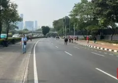 Aksi 27 Agustus: Jalan Gatot Subroto Depan DPR Ditutup Polisi