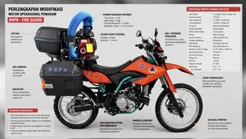 Prabowo Serahkan 100 Motor Trail Modifikasi untuk Armada Pemadam Karhutla di Sumsel