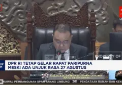 Rapat Paripurna DPR RI Tetap Berlangsung di Tengah Demonstrasi 27 Agustus