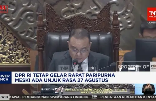 Rapat Paripurna DPR RI Tetap Berlangsung di Tengah Demonstrasi 27 Agustus