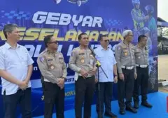 Kakorlantas Polri Luncurkan Gebyar Keselamatan Lalu Lintas di Tangerang Selatan