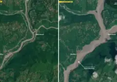 Dampak Dahsyat Banjir Nepal Terungkap Lewat Foto Satelit Before-After
