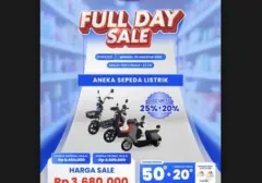 Transmart Tawarkan Diskon Menggiurkan untuk Sepeda Listrik di Full Day Sale 30 Agustus