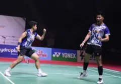 Dejan/Apri Lolos ke Semifinal POLYTRON Pontianak International Challenge 2026 Usai Kalahkan Rekan Senegara