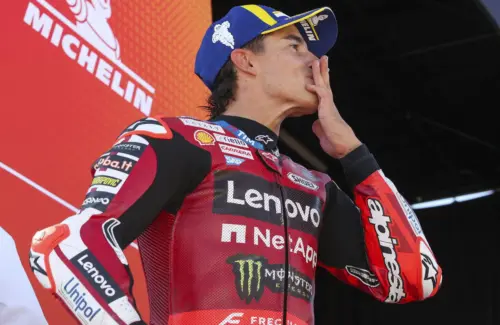 Marc Marquez Raih Kemenangan di Aragon MotoGP, Pecundangi Marco Bezzecchi dalam Duel Sengit