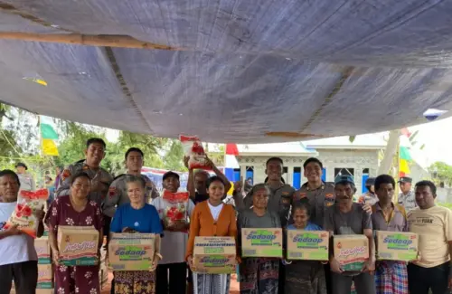 Mahasiswa S2 STIK Lemdiklat Polri Berikan Dukungan Pascagempa NTT