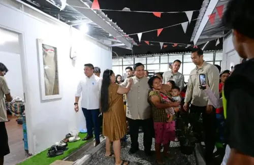 Presiden Prabowo Tinjau Langsung Hunian Baru Korban Gusuran Senen