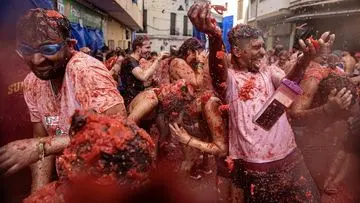 La Tomatina 2023 Pecah Rekor, 22.000 Peserta Tumpah Ruah di Perang Tomat Spanyol