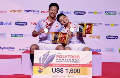 Dejan/Apri Raih Gelar Juara POLYTRON Pontianak International Challenge 2026 Lewat Laga Dramatis