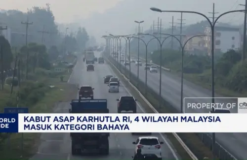 Asap Karhutla Indonesia Selimuti Malaysia, 4 Wilayah Kategori Bahaya