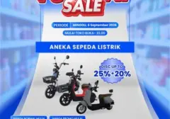Transmart Gelar Diskon Besar-besaran Sepeda Listrik di Full Day Sale 6 September