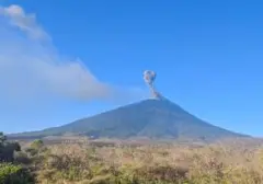 Ili Lewotolok Erupsi Lagi, Kolom Abu Setinggi 600 Meter Teramati