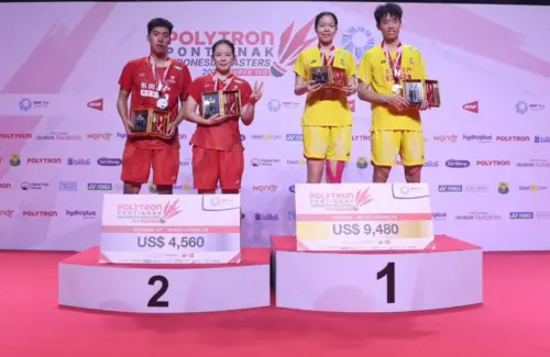 Ganda Campuran China Dominasi POLYTRON Pontianak Indonesia Masters 2026, Ma/Qin Raih Gelar