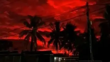 Langit Merah Muda Gemparkan Changzhou, China, Picu Spekulasi Warga