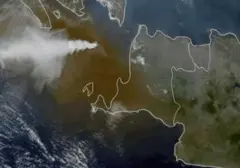 Abu Vulkanik Anak Krakatau Bergerak Menjauhi Indonesia Berdasarkan Pantauan Satelit