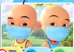 Upin Ipin Edukasi Anak Malaysia Soal Kabut Asap dan Cara Menjaga Kesehatan