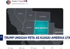 Donald Trump Unggah Peta Amerika Utara di Bawah Dominasi AS, Tuai Kontroversi