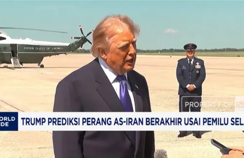 Trump Prediksi Akhir Perang AS-Iran Usai Pemilu Sela November