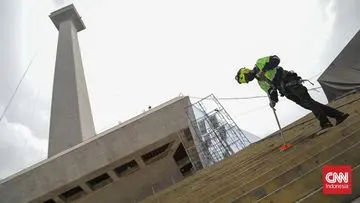Monas Ditutup Sementara untuk Perawatan Berkala, Pengunjung Belum Bisa Nikmati Pemandangan Puncak